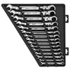 15pc Metric Flex Head Ratcheting Combination Wrench Set Milwaukee