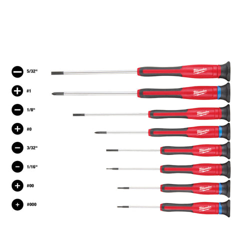 8 PC Precision Screwdriver Set Milwaukee
