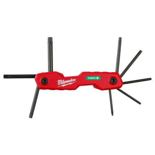 8-Key Folding Hex Key Set - Torx Milwaukee