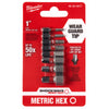 8-Piece SHOCKWAVE™ 1 in. Impact Metric Hex Insert Bit Set 3PK Milwaukee