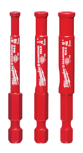 DIAMOND MAX™ Diamond Grit Hole Saw 3 PC Set Milwaukee
