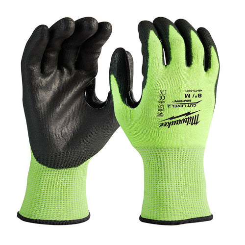 High Visibility Cut Level 3 Polyurethane Dipped - M Milwaukee