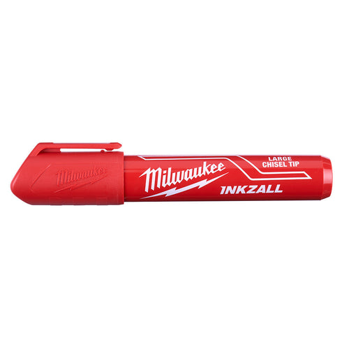 INKZALL™ Large Chisel Tip Red Marker Milwaukee