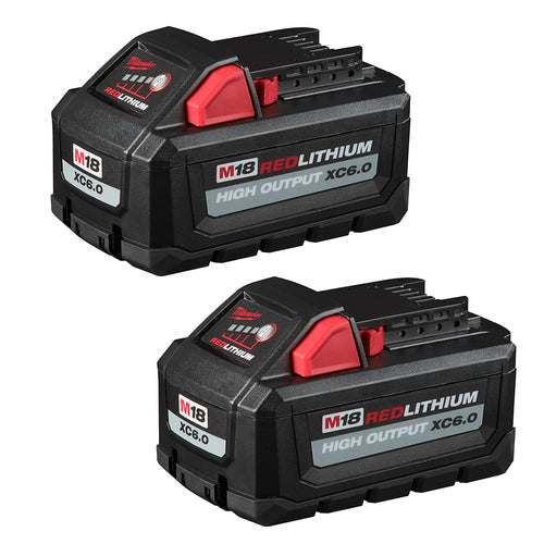 M18™ REDLITHIUM™ HIGH OUTPUT™ XC 6.0Ah Battery Pack (2 Piece) Milwaukee