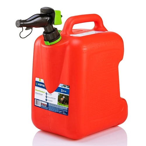 Scepter 5 Gallon Smartcontrol Gasoline Can With Rear Handle, Red Scepter