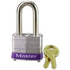 1-1/2 In. Keyed Laminated Padlock, 1.5-In. Long Shackle Master Lock
