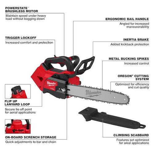 Milwaukee M18 FUEL™ 14 Top Handle Chainsaw (Tool-Only) Milwaukee