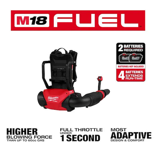 Milwaukee M18 FUEL™ Dual Battery Backpack Blower Milwaukee