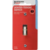 15A Ivory Single-Pole Lighted Toggle Quiet Switch Legrand - Pass & Seymour