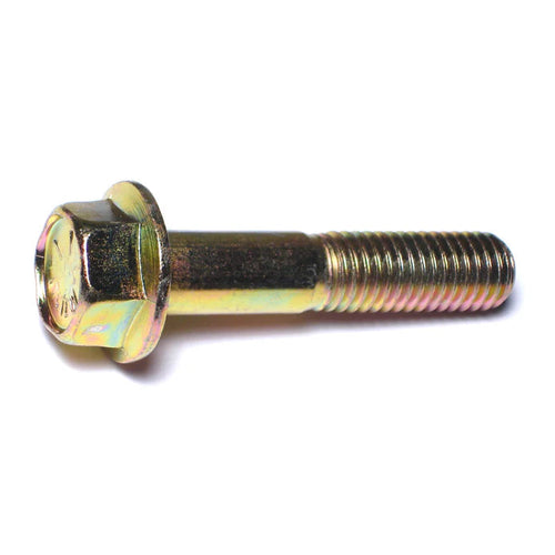 Monster Fastener Zinc Plated Grade 8 Steel Coarse Thread Hex Washer Head Flange Bolts Midwest Fastener