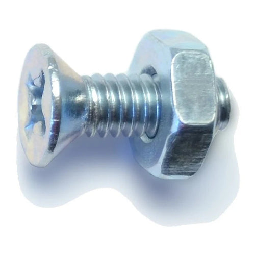 Monster Fastener Zinc Plated Steel Coarse Thread Phillips Flat Head Machine Screws Midwest Fastener