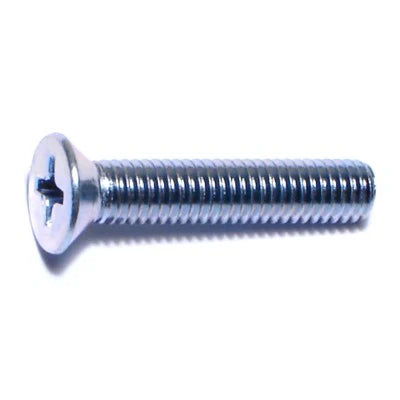 Monster Fastener Zinc Plated Steel Fine Thread Phillips Flat Head Machine Screws Midwest Fastener