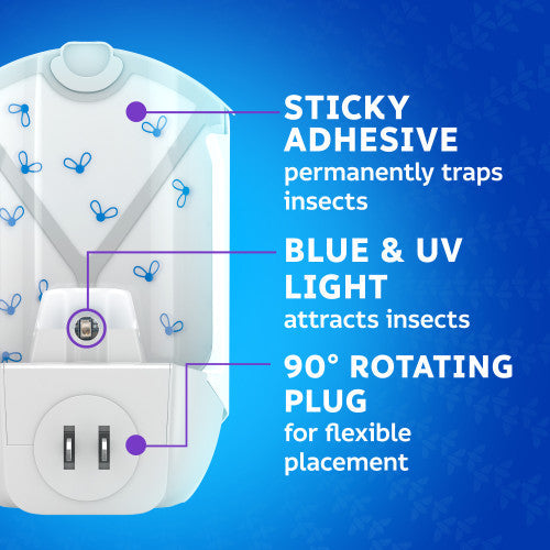 Zevo Flying Insect Trap Fly Trap (1 Plug-In Base + 1 Cartridge) Zevo
