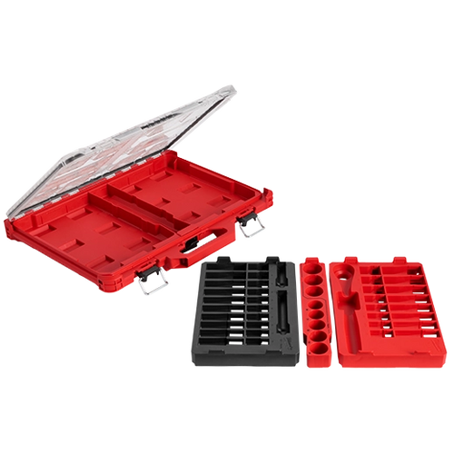 Milwaukee 47pc 1/2 Drive Ratchet & Socket Set with PACKOUT™ Low-Profile Organizer Milwaukee