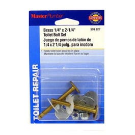 2-Pack Brass Toilet Bolts Master Plumber