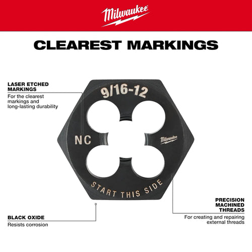 Milwaukee 1-7/16 Hex Threading Dies Milwaukee