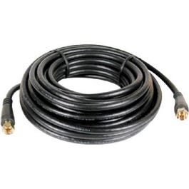 25-Ft. Black RG6 Coaxial Cable With F Connectors RCA