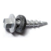 Monster Fastener Silver Ruspert Coated Steel Hex Washer Head Pole Barn Self-Drilling Screws Midwest Fastener