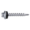 Monster Fastener Silver Ruspert Coated Steel Hex Washer Head Pole Barn Self-Drilling Screws Midwest Fastener