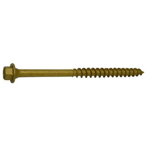 Monster Fastener Tan XL1500 Coated Steel Coarse Thread Hex Washer Head Saberdrive Timber Screws Midwest Fastener