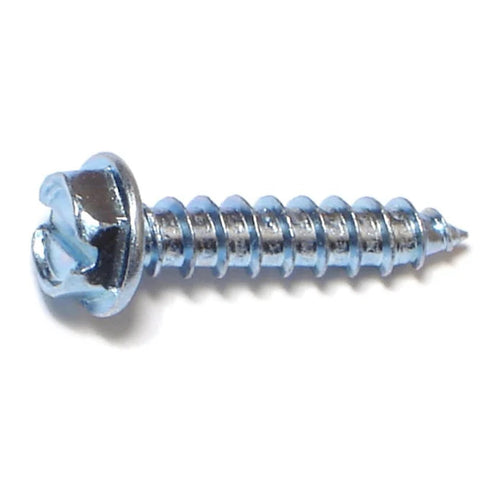 Monster Fastener Zinc Slotted Hex Washer Head Sheet Metal Screws Midwest Fastener