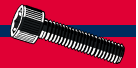 Monster Fastener Black Oxide Class 12.9 Steel Coarse Thread Knurled Head Hex Socket Cap Screws Midwest Fastener