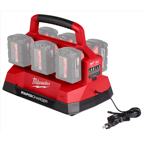 Milwaukee M18™ PACKOUT™ Six Bay Rapid Charger DeWalt