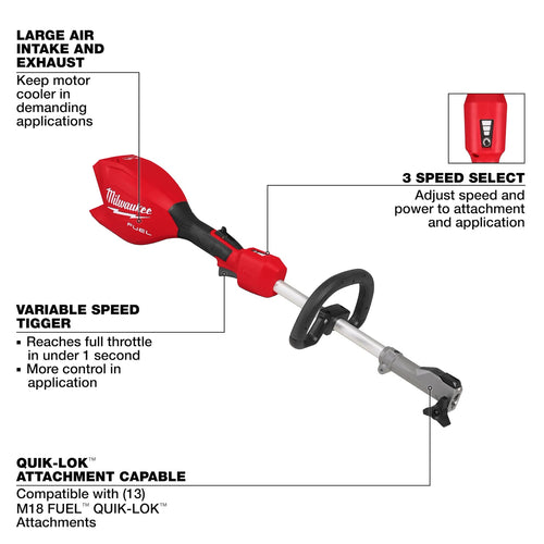 Milwaukee M18 FUEL™ Power Head w/ QUIK-LOK™ Milwaukee