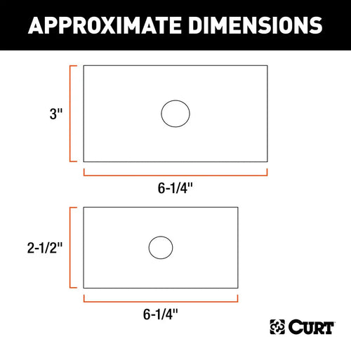 Curt Reducer Sleeve Set (3 to 2-1/2 to 2 Shanks, 2 Pieces) CURT
