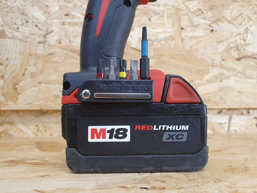 StealthMounts Magnetic Bit Holder for Milwaukee M18 Tools StealthMounts