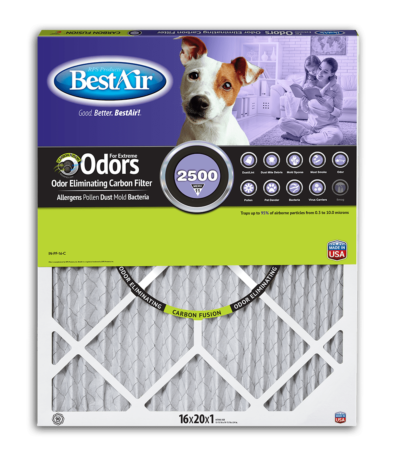 BestAir® Carbon Pet Filter Merv 11 Furnace Filter BestAir