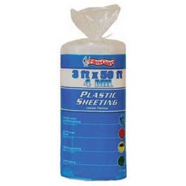 4-Mil Polyethylene Sheeting, Clear, 3 x 50-Ft. Film Gard