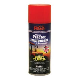 Rust-Preventative Enamel, Paint & Primer for Metal, Truck, Tractor, Implement & Equipment, Kubota Orange, 12 oz. Spray X-O Rust