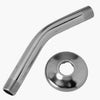 Shower Arm & Flange,  Metal Chrome Finish, .5-In. Male Iron Pipe x 8-In. Master Plumber