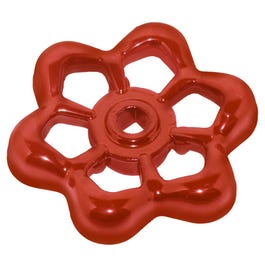 Sillcock Handle, Metal, Square Stem, Red Master Plumber