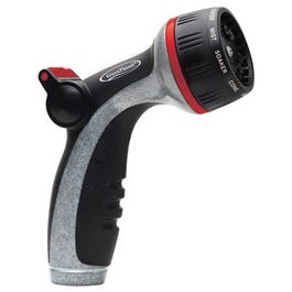 Spray Nozzle, Thumb-Flow Control, 10-Pattern, Heavy Metal Green Thumb