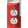 Standard Duplex Receptacle, 15-Amp, 125-Volt, White Legrand - Pass & Seymour
