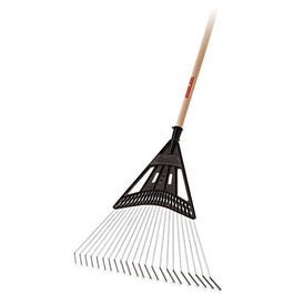 Steel-Tine Lawn Rake Green Thumb