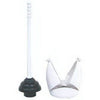 Toilet Plunger With Holder, Plastic Master Plumber