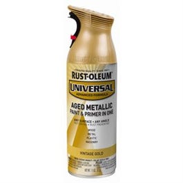 Universal Metallic Spray Paint & Primer, 1-Coat, Vintage Gold, 11-oz. Rust-Oleum
