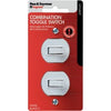 White 2-Single-Pole Combo Switch Legrand - Pass & Seymour
