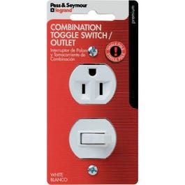 White Single-Pole Switch & Receptacle Legrand - Pass & Seymour