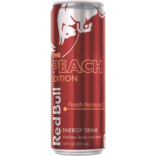 Red Bull 12 Oz. Peach Flavor Energy Drink Red Bull