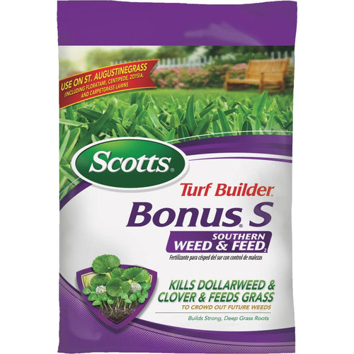 Scotts Turf Builder Bonus S Southern Weed & Feed 18.62 Lb. 5000 Sq. Ft. 29-0-10 Lawn Fertilizer with Weed Killer Scotts