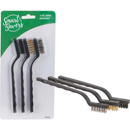 Smart Savers Wire Brush Set, (3-Pack) Smart Savers