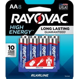 Alkaline Batteries, AA, 8-Pk. Rayovac