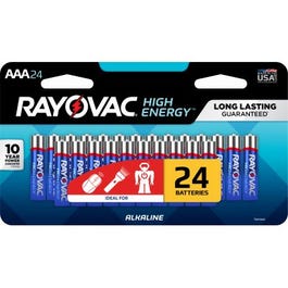 Alkaline Batteries, AAA, 24-Pk. Rayovac