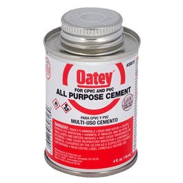 All-Purpose Solvent Cement, Clear, 4-oz. Various