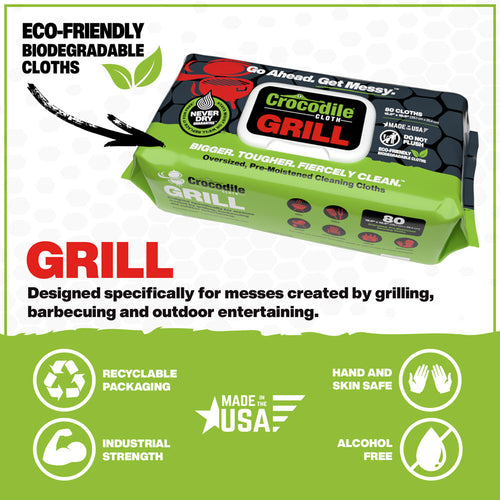 Crocodile Cloth®  Grill Wipes Crocodile Cloth