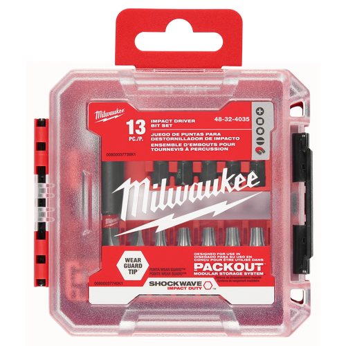 Milwaukee SHOCKWAVE™ Impact Duty Driver Bit Set - 13PC Milwaukee